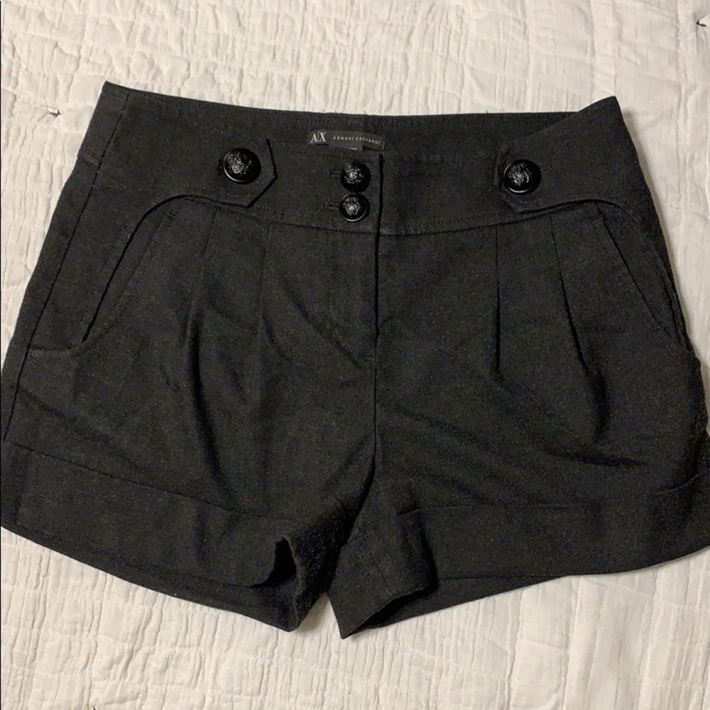 Armani Exchange dark gray shorts